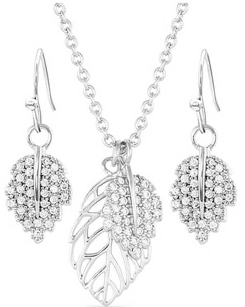 Image #1 - Montana Silversmiths Women's New Growth Silver Jewelry Set, Silver, hi-res