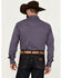 Image #4 - Wrangler Men's Plaid Print Long Sleeve Pearl Snap Western Shirt - Big , Navy, hi-res