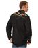 Scully Men's Floral Embroidered Vintage Long Sleeve Snap Western Shirt, Black, hi-res
