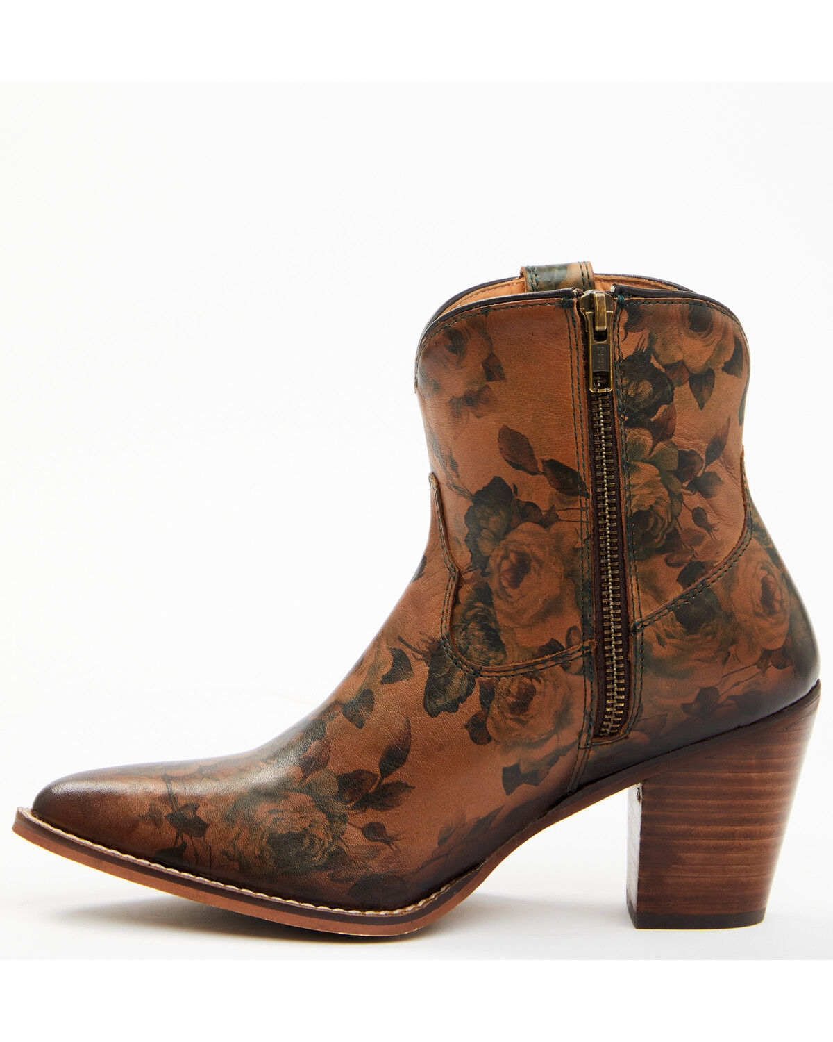 Image #3 - Shyanne Women's Libby Western Booties - Round Toe, Brown, hi-res