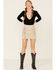 Image #1 - Double D Ranchwear Women's Gathered Stories Fringe Skirt, Cream, hi-res