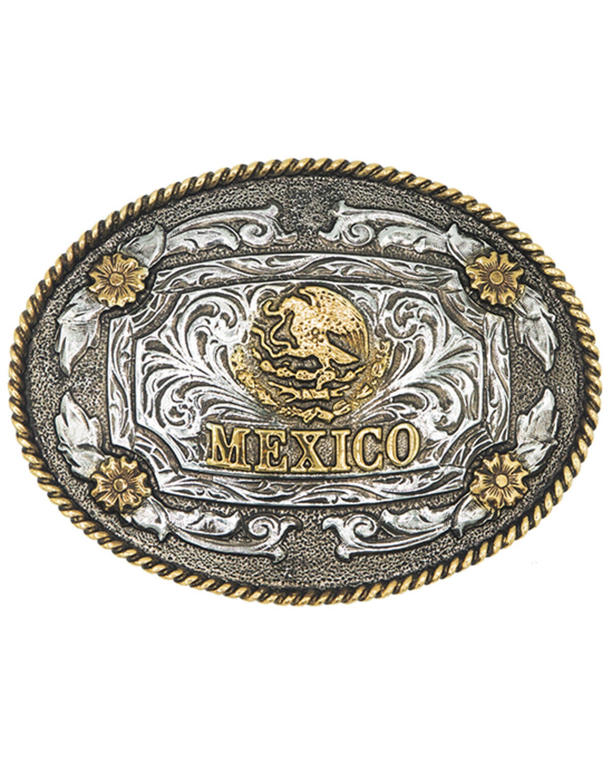AndWest Mexico Floral Belt Buckle, No Color, hi-res