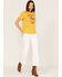 Wrangler x Yellowstone Women's Dutton Ranch Graphic Tee, Mustard, hi-res