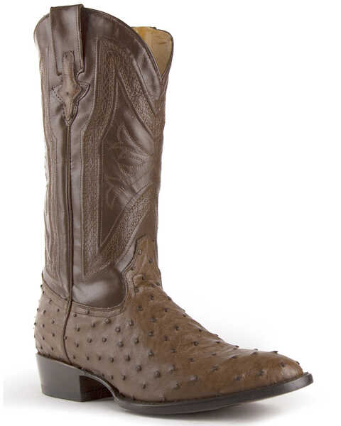 Image #1 - Ferrini Men's Colt Western Boots - Round Toe, Dark Brown, hi-res