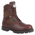 Georgia Boot Men's Homeland 8" Insulated Waterproof Work Boots - Round Toe, Brown, hi-res