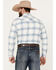 Image #4 - Pendleton Men's Wyatt Plaid Print Long Sleeve Western Snap Shirt, Blue, hi-res