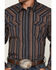 Image #3 - Cody James Men's Finals Day Striped Long Sleeve Western Snap Shirt - Tall, Navy, hi-res