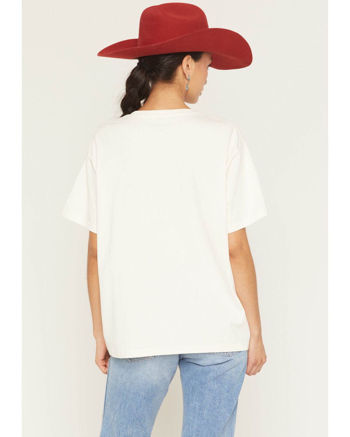 Image #4 - Wrangler Retro Women's Long Live Cowboys Short Sleeve Graphic Tee, Cream, hi-res