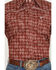 Image #3 - Cowboy Hardware Men's Acorn Paisley Print Short Sleeve Pearl Snap Stretch Western Shirt, Chilli, hi-res