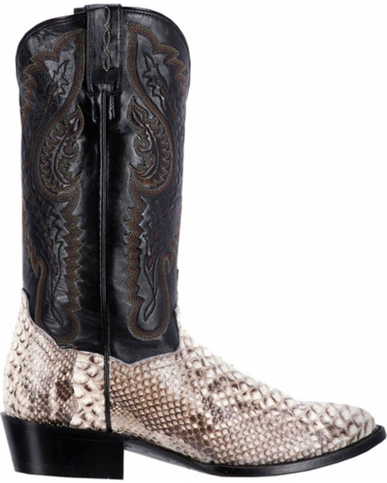 Dan Post Natural Omaha Python Cowboy Boots - Medium Toe 