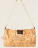 Corral Women's Distressed Leather Barrel Duffle Bag, Natural, hi-res