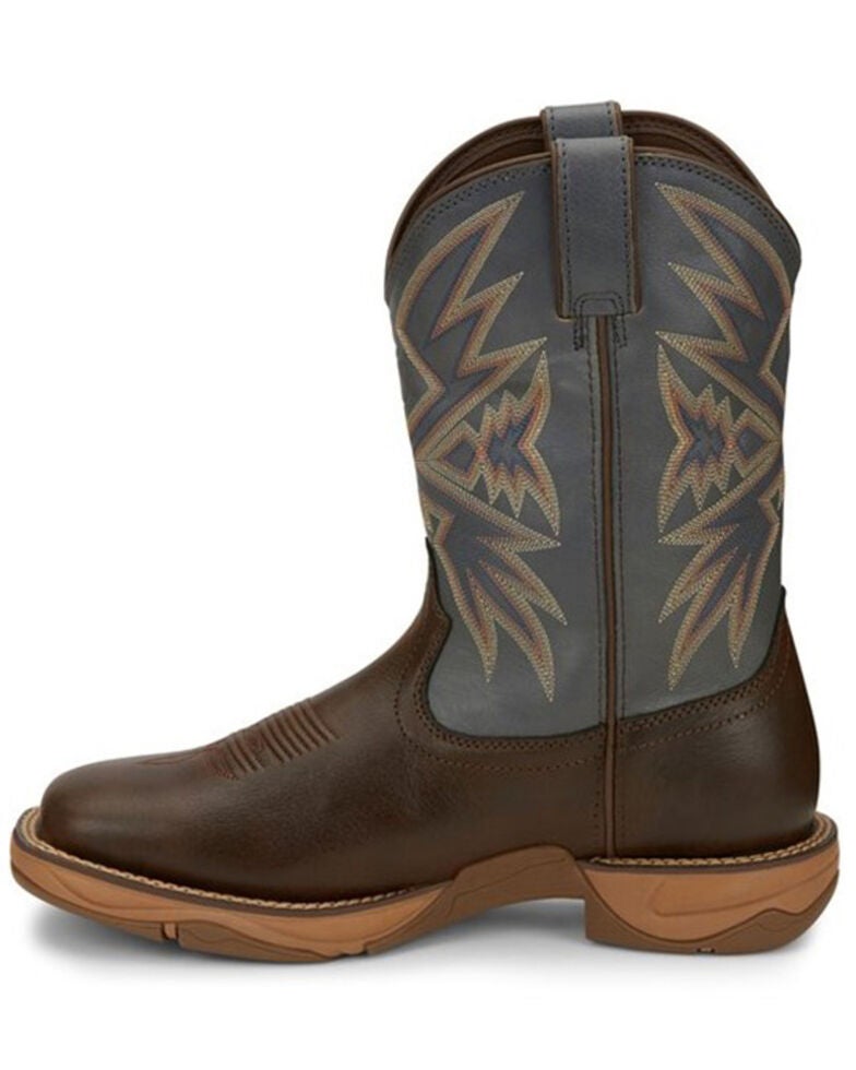 Tony Lama Men's Bartlett Coffee Western Boots Square Toe Sheplers