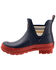 Image #3 - Pendleton Women's Bridger Stripe Chelsea Rain Boots - Round Toe, Navy, hi-res
