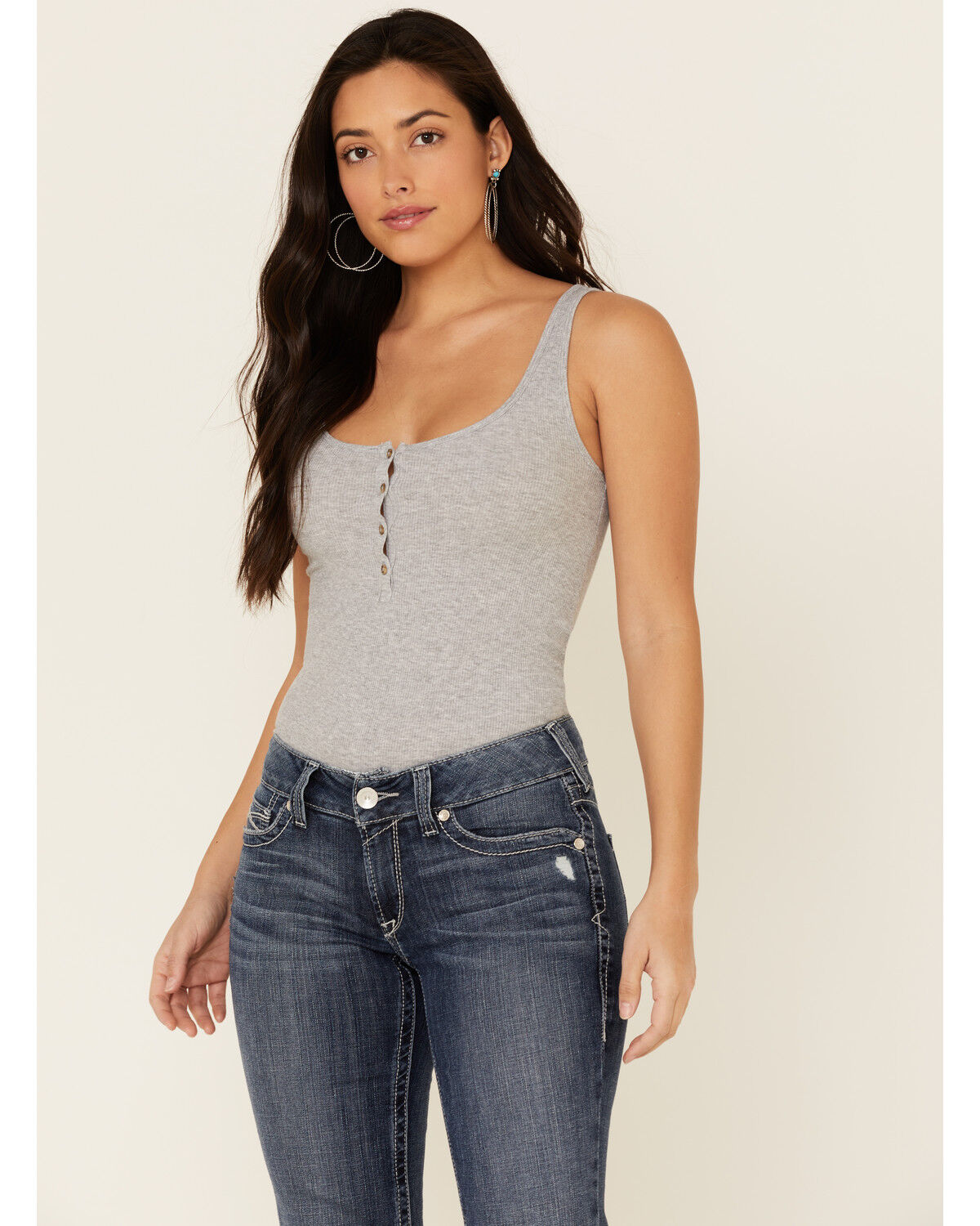 Image #2 - Ariat Women's Gianna Straight Leg Jeans, Blue, hi-res