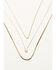 Image #1 - Shyanne Women's Horseshoe Necklace Set - 3 Piece, Gold, hi-res