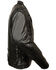 Image #3 - Milwaukee Leather Men's Black Vented Side Lace Leather Motorcycle Jacket, Black, hi-res