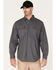 Wrangler Riggs Workwear Men's Long Sleeve Button-Down Work Shirt, Charcoal, hi-res