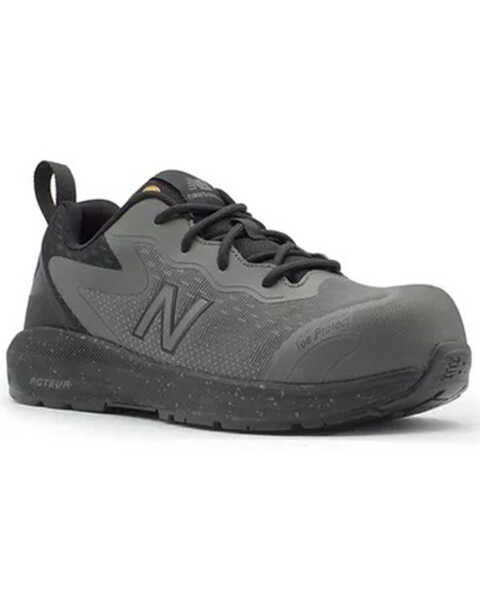 Image #1 - New Balance Women's Logic Work Shoes - Composite Toe , Black/grey, hi-res