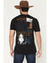 Image #1 - Ariat Men's Maximal College Short Sleeve Graphic T-Shirt, Black, hi-res
