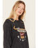 Image #2 - Changes Women's Coors Rodeo Mineral Wash Crewneck Sweatshirt , Black, hi-res