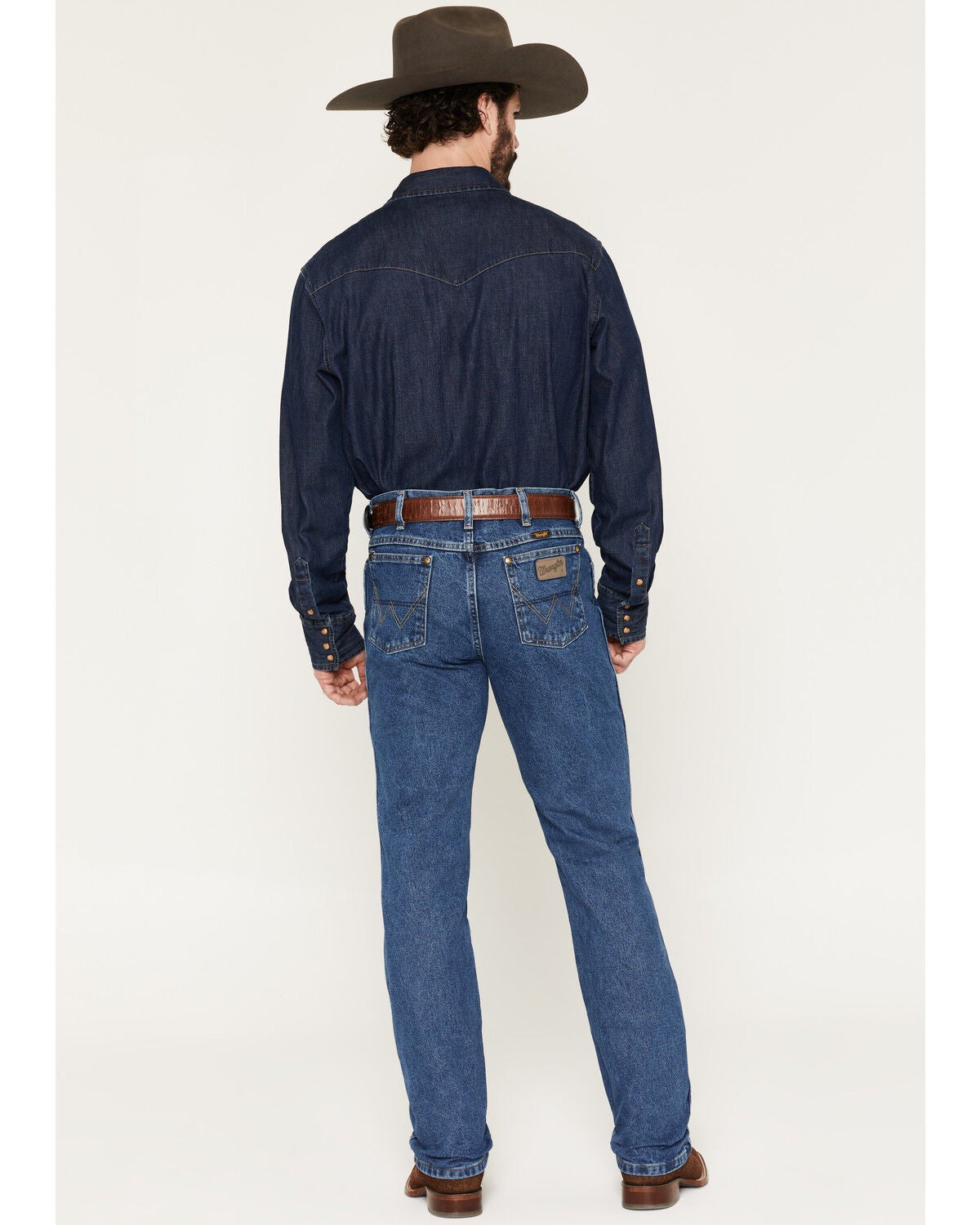 Image #3 - Wrangler Men's George Strait 936 Cowboy Cut Slim Jeans, Denim, hi-res