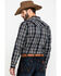 Image #2 - Cody James Men's Chapman Small Plaid Long Sleeve Western Shirt, Black, hi-res