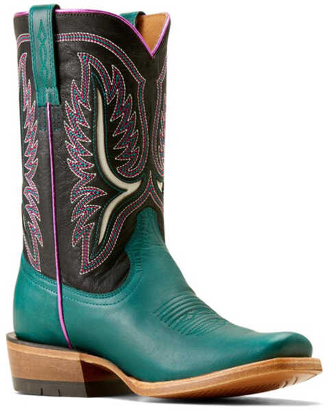 Ariat Women's Futurity Colt Western Boots - Square Toe , Blue, hi-res