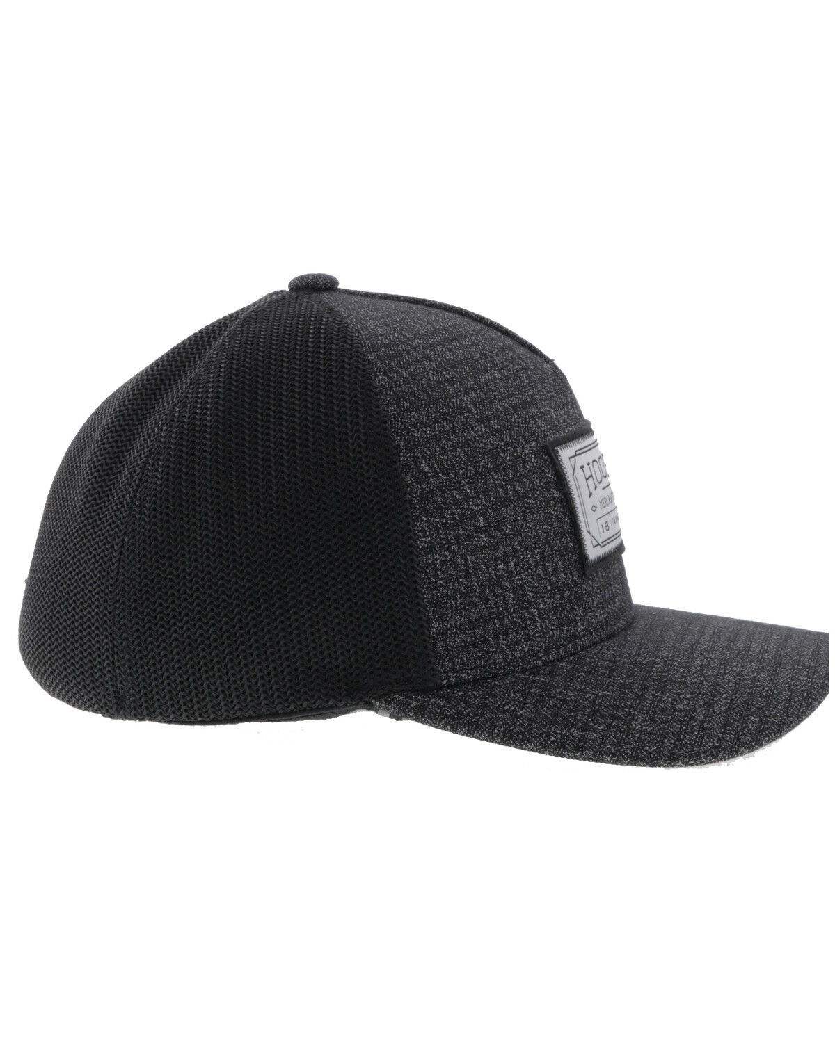 Image #4 - Hooey Men's Doc FlexFit Trucker Cap, Charcoal, hi-res