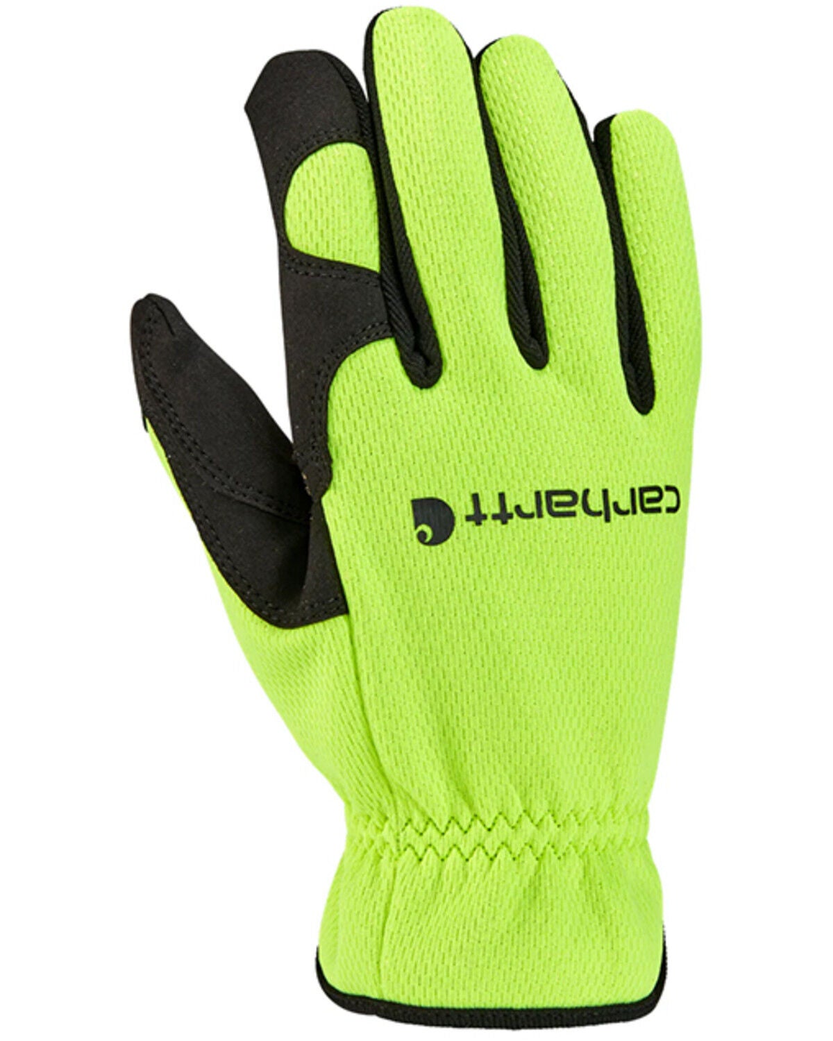 Image #1 - Carhartt High Dexterity Open Cuff Gloves, Neon Green, hi-res