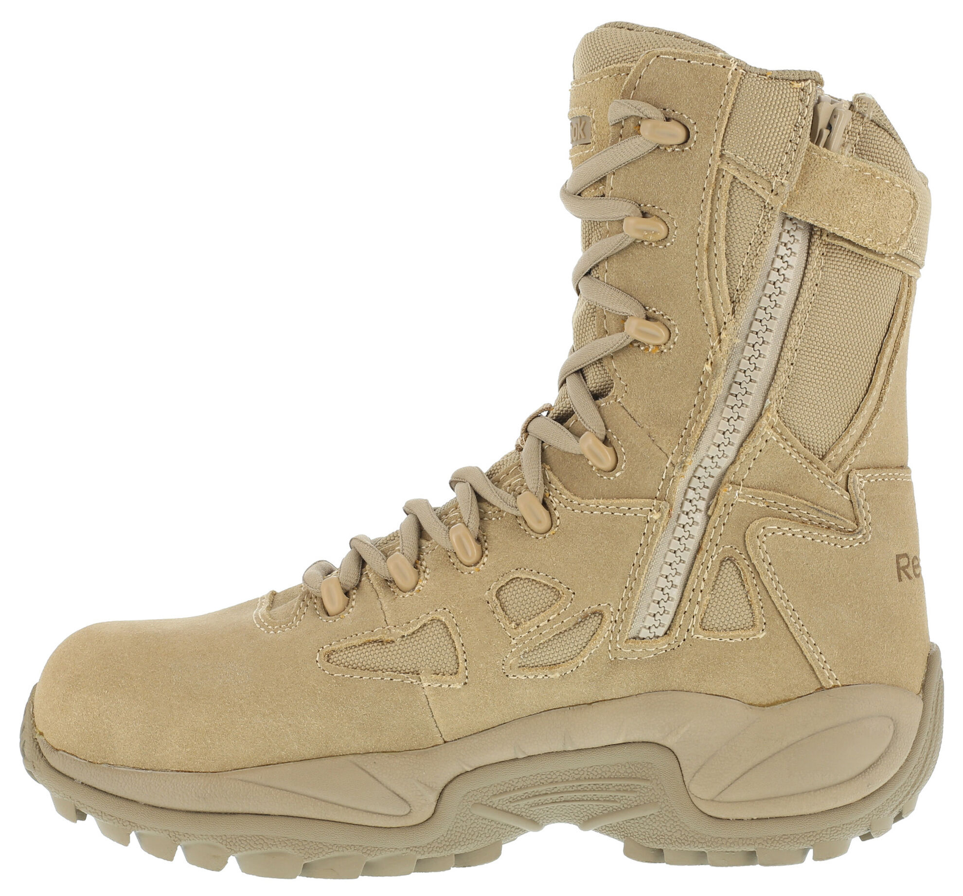 Reebok Women s Stealth 8 Lace Up Side Zip Work Boots Composite Toe Sheplers