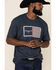 Image #3 - Kimes Ranch Men's Navy American Trucker Graphic T-Shirt, Navy, hi-res