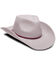 Nikki Beach Women's Lavender & Mink Riley Wool Felt Western Fedora Hat, Lavender, hi-res