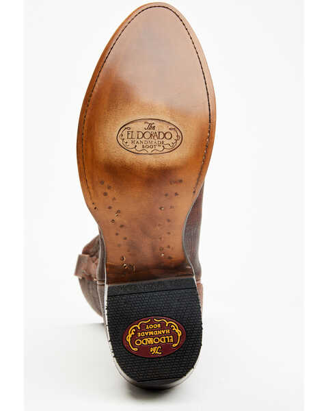 Image #7 - El Dorado Men's Sammy Western Boots - Medium Toe , Cognac, hi-res