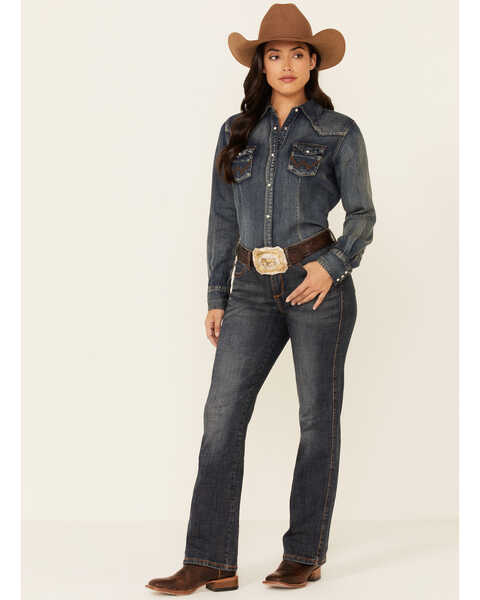 Image #2 - Wrangler Women's Aura Instantly Slimming Jeans, Denim, hi-res