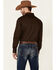 Image #5 - Roper Men's Amarillo Collection Solid Long Sleeve Western Shirt, Brown, hi-res