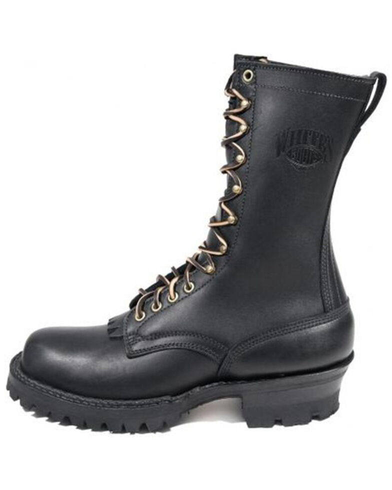 White's Boots Men's Black Smoke Jumper Work Boots - Soft Toe, Black, hi-res