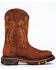 Cody James Men's 11" Decimator Western Work Boots - Soft Toe, Brown, hi-res