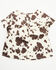 Image #3 - Wrangler Toddler Girls' Cow Print Short Sleeve Shirt , Cream, hi-res