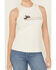 Image #4 - Idyllwind Women's Locals Only Graphic Ribbed Tank, Ivory, hi-res