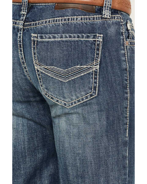 Rock & Roll Denim Men's Double Barrel Medium Vintage Wash Relaxed Straight Rigid Denim Jeans, Medium Wash, hi-res