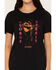Image #3 - George Strait by Wrangler Women's Short Sleeve Concert Graphic Tee, Black, hi-res