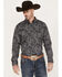 Cody James Men's Cassidy Paisley Button Down Long Sleeve Western Shirt, Black, hi-res