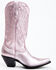 Image #2 - Idyllwind Women's Metallic Leather Western Boot - Snip Toe , Pink, hi-res