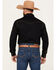 Image #4 - Wrangler Retro Men's Solid Long Sleeve Snap Western Shirt - Tall, Black, hi-res