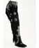 Image #1 - Azalea Wang Women's Nella Over The Knee Embellished Fringe Tall Fashion Boots - Snip Toe, Black, hi-res