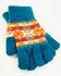 Image #5 - Panhandle Women's Southwestern Print Scarf Set - 3 Piece, Teal, hi-res