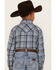 Image #4 - Cody James Boys' Plaid Print Long Sleeve Snap Western Flannel Shirt, Blue, hi-res