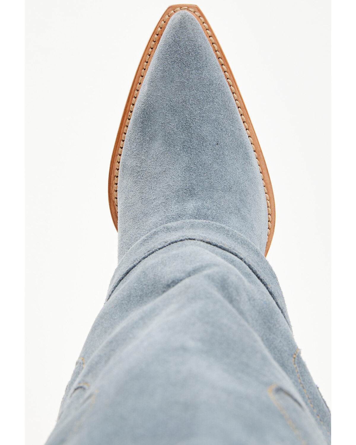 Image #6 - Wonderwest Women's Zendaya Tall Suede Western Boots - Snip Toe, Blue, hi-res