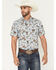 Image #1 - Pendleton Men's Laramie Wild Horse Print Short Sleeve Snap Western Shirt, Blue, hi-res