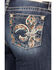 Image #2 - Miss Me Women's Dark Wash Mid Rise Stretch Bootcut Jeans, Dark Wash, hi-res